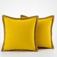 thumbnail image 3 of Funda de almohada de tiro de 18x18 pulgadas suave con funda de almohada con cremallera , funda de cojín funda de almohada, para sofá cama sofá amarillo Colco Fundas de almohada, 3 of 8