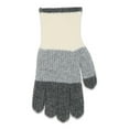 thumbnail image 3 of Time and Tru Women's Colorblock Gloves, One Size, White/Grey, 3 of 3