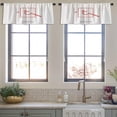 thumbnail image 3 of LALILO Kitchen Curtain Valance Mermaid With Anchor Tattoo Rod Pocket Window Curtain 52"x 18" Set of 2, 3 of 5