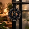 thumbnail image 3 of Wheel Of The Year Wall Hanging, Wooden Black Cat Pagan Witch Calendar, 7.5in Wicca Altar Decor for Yule, Celestial Signs, Christmas & Halloween, 3 of 5