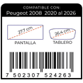 thumbnail image 2 of Mica de Nano Cristal Flexible para Pantalla y Tablero de Peugeot 2008 2020 al 2026, 2 of 5