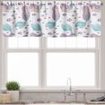 thumbnail image 3 of Ambesonne Mermaid Valance & Curtain, Underwater Fantasy Swimming, 55"x24", Lilac Pale Blue and White, 3 of 7