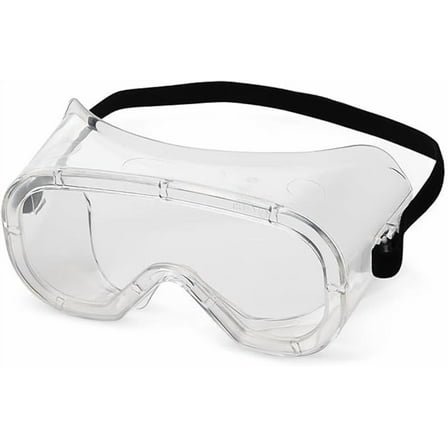 10 PACK Safety Goggles with Clear Anti-Fog Lens, Soft PVC Frame, Individual Headband Adjustment, 180 Degree Field of View