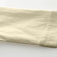 thumbnail image 5 of Men's Short Elbow Sleeve Collared Neck Faux Linen Casual Blouse, Summer Fall M, 5 of 9