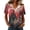 Red #164, variant on DORKASM Womens Halloween Shirts Short Sleeve Funny Print Fashion T Shirt V Neck Skeleton Pumpkin Fall Winter Tops Spooky 2026 Trendy Pullover Orange S