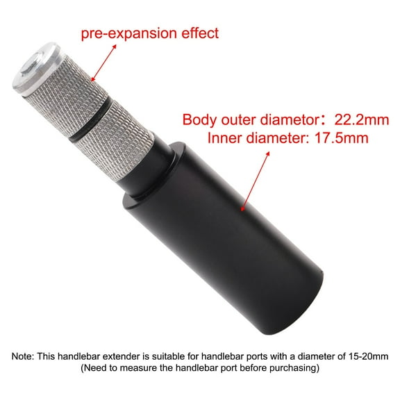 1 Pair Mountain Bicycle Handlebar Extension Rod For Grips Ports Of 15-20Mm Diameter Extend Fork Stem Alloy Cycling Bike Parts