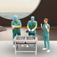 thumbnail image 3 of TISHITA Doctor Miniatures 1/64 Resin Desk Decoration Tool Cart Surgery Patient Model DIY, 3 of 5