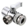 thumbnail image 1 of 3-Way Shower Arm Diverter Valves for Faucet Handheld Shower Shower Head (Silver), 1 of 2