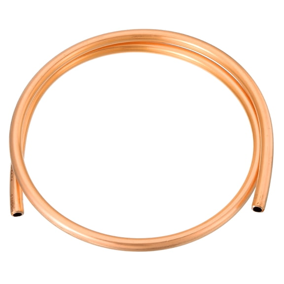 T2 Copper Tubing 0.31"ID x 15/32"OD x 3.28Ft, 99% Pure Copper Refrigeration Tube Seamless Flexible Coil Pipe