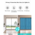 thumbnail image 4 of Window Privacy Film, Wave Blue UV Sun Blocking Window Tint Film Heat Control One Way Blackout Window Film, Pure Blue Solid Color Simple Minimalism Art Non Adhesive Static Cling Sticker 23.6x59 In, 4 of 7
