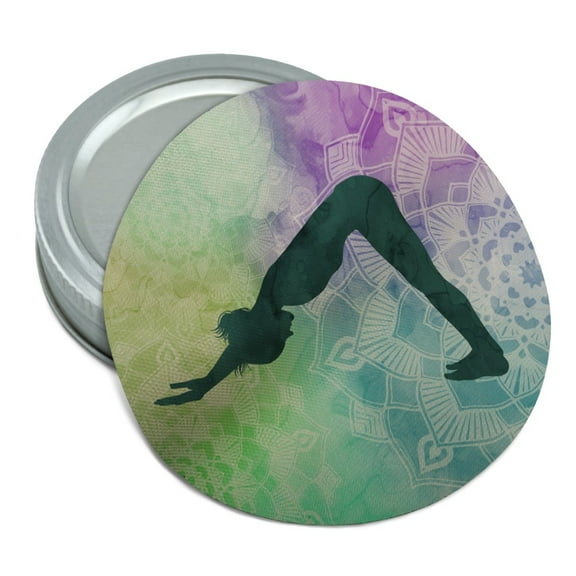 Downward-Facing Dog Yoga Pose Round Rubber Non-Slip Jar Gripper Lid Opener