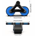 thumbnail image 2 of Jacenvly - Rueda abdominal automática para entrenamiento abdominal, equipo de fitness abdominal, rodillo, artefacto auxiliar abdominal, rodillo de entrenamiento abdominal para hombres en casa., 2 of 7