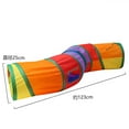 thumbnail image 2 of Lotpreco Cat Tunnel for Indoor Cats with Play Ball and Peek Holes, Interactive S-Way Foldable Pet Cat Tunnel Crinkle Toy, Large Long Dog Cat Tunnel Tube for Kitten Kitty Puppy Bunny Rabbit (Rainbow), 2 of 8