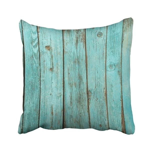 BPBOP Wood Pillows Turquoise Wood Teal Barn Wood Weathered Beach