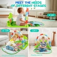 thumbnail image 4 of Baby Play Mat,Baby Gym Play Mats Baby Toys,Kick and Play Piano Gym,Baby Play Piano Gym,Musical Activity Center for Baby,Play Mats for Babies and Toddlers,Tummy Time Mat Toys 0-3-6-12 Months, 4 of 6