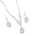 thumbnail image 3 of Conjunto de joyas de diamantes de imitación, mano de obra fina Versátiles conjuntos de joyas de boda Hermosos para fiestas, 3 of 8