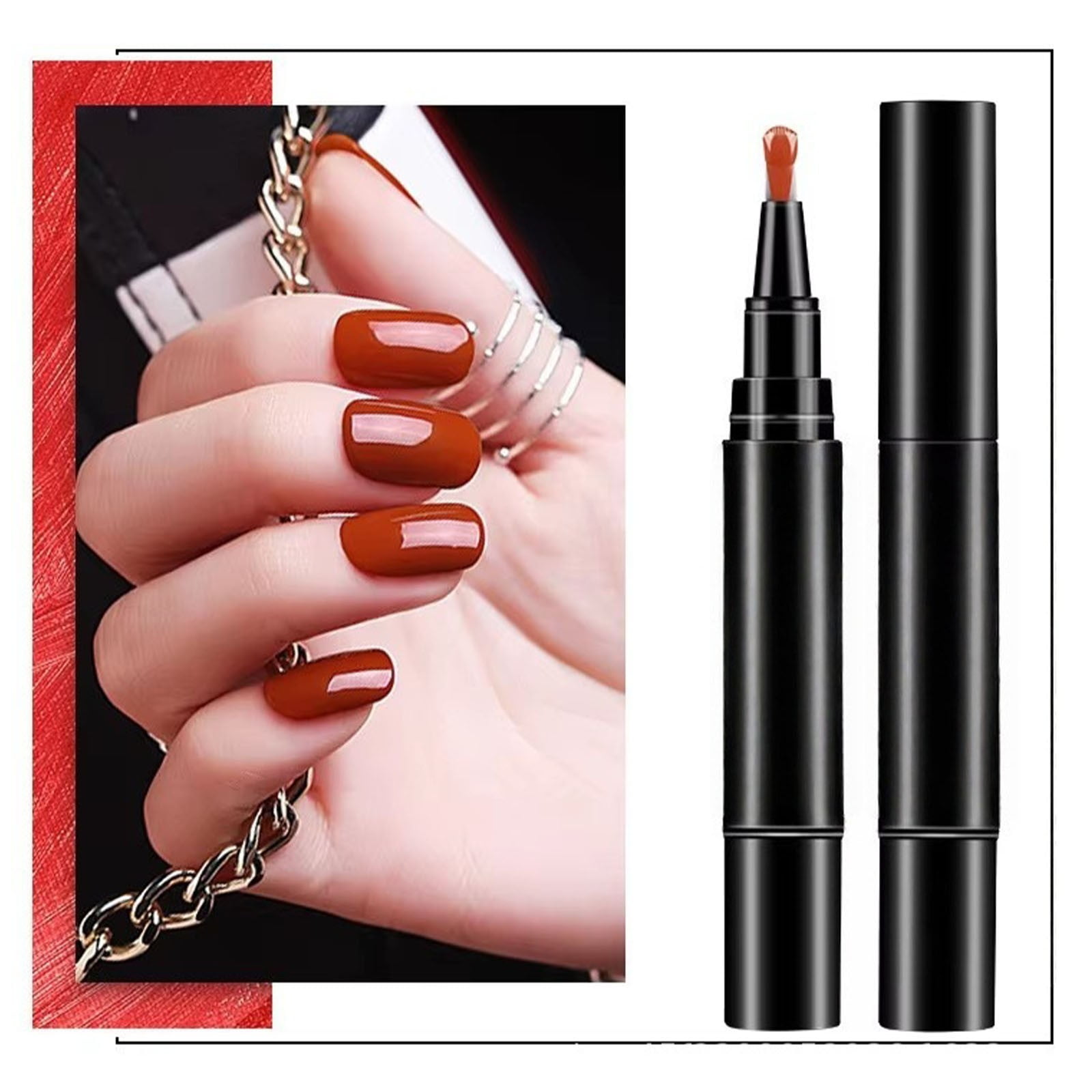 Quick Dry Nail Gel Pens Set, 12 Colors 3-in-1 Nail Art Pens, High Pigment Gel Nail Polish Kit, Portable DIY Manicure Set for Salon Quality Nail Designs