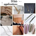 thumbnail image 6 of 30 Feet 2Pcs Cable Chains 1.5mm Wide Link Chains Roll 2 Colors Metal Oval Link Chains Metal Soldered Necklace Chain Roll Flat Jewelry Chains DIY Bracelet Supplies, 6 of 6