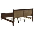 thumbnail image 5 of Louis Philippe Wood Eastern King Sleigh Bed Cappuccino, 5 of 8