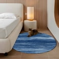 thumbnail image 2 of Round Rug 3.3Ft Washable Non-Slip, Navy Blue Circle Area Rugs for Living Room Bedroom, Vintage Modern Abstract Art Ombre Indoor Floor Mats Carpet Runner for Home Decor Aesthetic, 2 of 8
