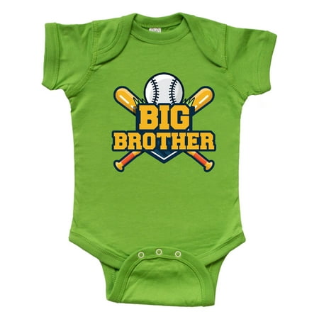 

Inktastic Big Brother Baseball Gift Baby Boy Bodysuit