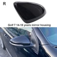 thumbnail image 3 of Riwesomey 2 uds. Tapas de cubierta de espejo lateral con aspecto de espejo retrovisor negro para Golf 7 MK7 7,5 GTD R GTI 5G0857537E accesorios Bombillas para automóviles No.02, 3 of 8