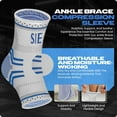 thumbnail image 2 of Special Essentials 1 Pair Ankle Brace for Men & Women: Relief for Plantar Fasciitis, Arch Support, Heel Spur Pain, Foot Swelling, Achilles Tendonitis, Ankle and Foot Compression Sleeve Sock, 2 of 7