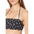 thumbnail image 2 of Polo Ralph Lauren Stencil Floral Tie Shoulder Smocked Bra Black, 2 of 4