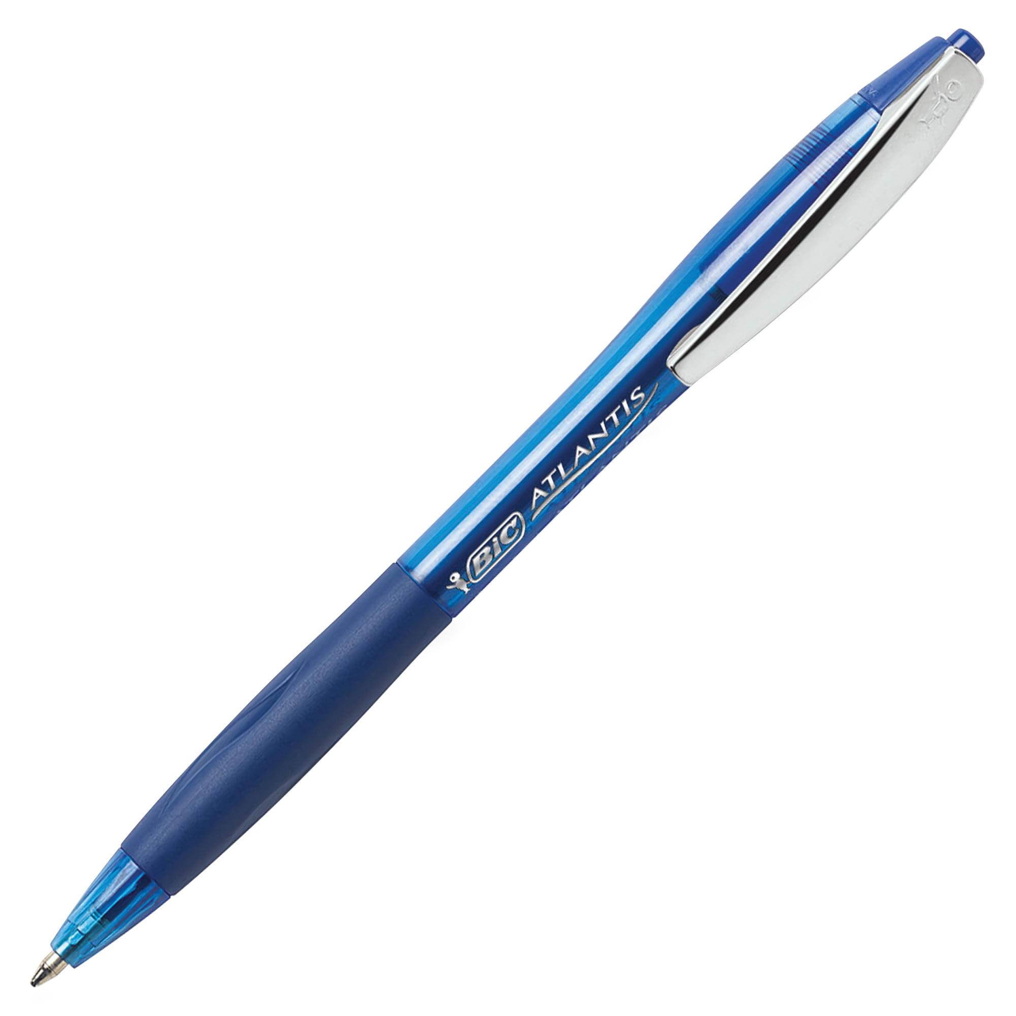Medium Point VCG11-BLUE Atlantis Original Retractable Ball Pen Blue 12-Count 1 Set of 12-Count 1.0 mm 