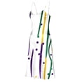 thumbnail image 6 of PNTUTB Women's Fashion Carnival Printed Casual V Neck Sleeveless Strapless Loose Comfort Split Hem Long Dress, 6 of 6