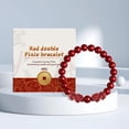thumbnail image 1 of Opehuo Bracelet Perlé Bracelet en Cristal, Bracelet Perles Rouges Gourde Blanche, Bracelet Pixi Invitation à la Fortune, Bracelet de Prière, Bracelet Améthyste, Cadeau pour Petit Ami Ami Ami Famille(L), 1 of 9