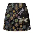 thumbnail image 6 of Garronmavis Dragonfly Women's Tennis Skirts High Waisted Golf Skorts Boho Flower Athletic Golf Skorts Skirts with Pockets Shorts, Size XL, 6 of 6