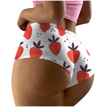 Fulorrnie Underwear for Women Breathable Seamless Cute Comfort Panty Briefs Cheeky Hiphuggers Panties  Hot Pink  XXXL