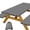 Black White, variant on Picnic Table Cover with Bench Covers and Bag, Camping Essentials, Buffalo Plaid and Windproof, Fitted Tablecloth Cover with Elastic Edge, for Outdoor, 3 PCS, (Black & White, 30"x60")