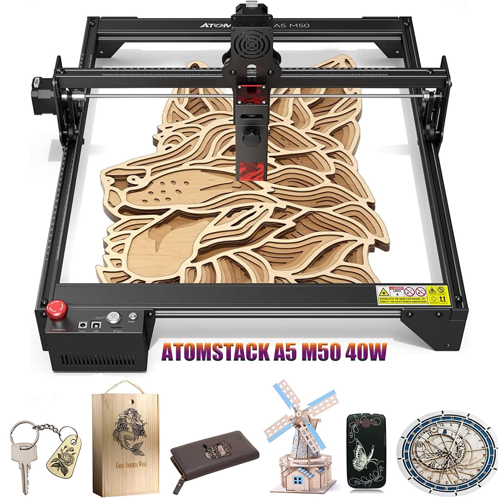 ATOMSTACK A5 PRO 40W Diode Laser Cutting DIY Marking Metal Glass Etching Kit  Wood Caving Laser Engraving Machine - AliExpress