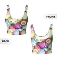 thumbnail image 6 of Uemuo Colorful Easter Eggs Pattern Women's Sports Bra - High Impact Support, Breathable, and Comfortable Athletic Bra for Running, Yoga, and Workouts, 6 of 9