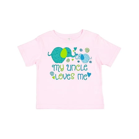

Inktastic My Uncle Loves Me- cute elephants Boys or Girls Toddler T-Shirt