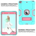 thumbnail image 6 of iPad Mini 5 Case (2019) Shockproof, iPad Mini 4 Case, Allytech Silicone Kickstand Heavy Duty Protective Hybrid Bumper Toddler Children Proof Back Cover for Apple iPad Mini 5/ Mini 4, Blue/Rose, 6 of 8