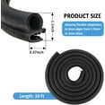 10Ft Car Door Seal Strip,UShaped Automotive Weather Stripping Rubber
