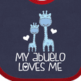 thumbnail image 3 of Inktastic My Abuelo Loves Me Grandson Boys Baby Bib, 3 of 3