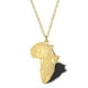 thumbnail image 1 of Collar de mapa de África, cadena de clavícula del ojo de Horus del antiguo Egipto, collar de acero inoxidable Accesorios de mujeroro Feliz Sencillez, 1 of 5