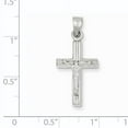thumbnail image 2 of Beautiful 14k White Gold Hollow Crucifix Pendant, 2 of 2