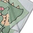 thumbnail image 5 of Cobija Manta Frazada Juana Gallo Diseño de Dinosaurio Verde Ultra Suave, 5 of 5
