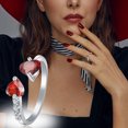 thumbnail image 1 of Señoras moda diamante moda abierto creativo amor mujer anillo joyería Wmkox8yi  sjalhkljlk3053, 1 of 3