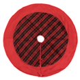 thumbnail image 1 of Vickerman QTX190752 52 in. Red & Black Plaid Trim Tree Skirt, 1 of 1