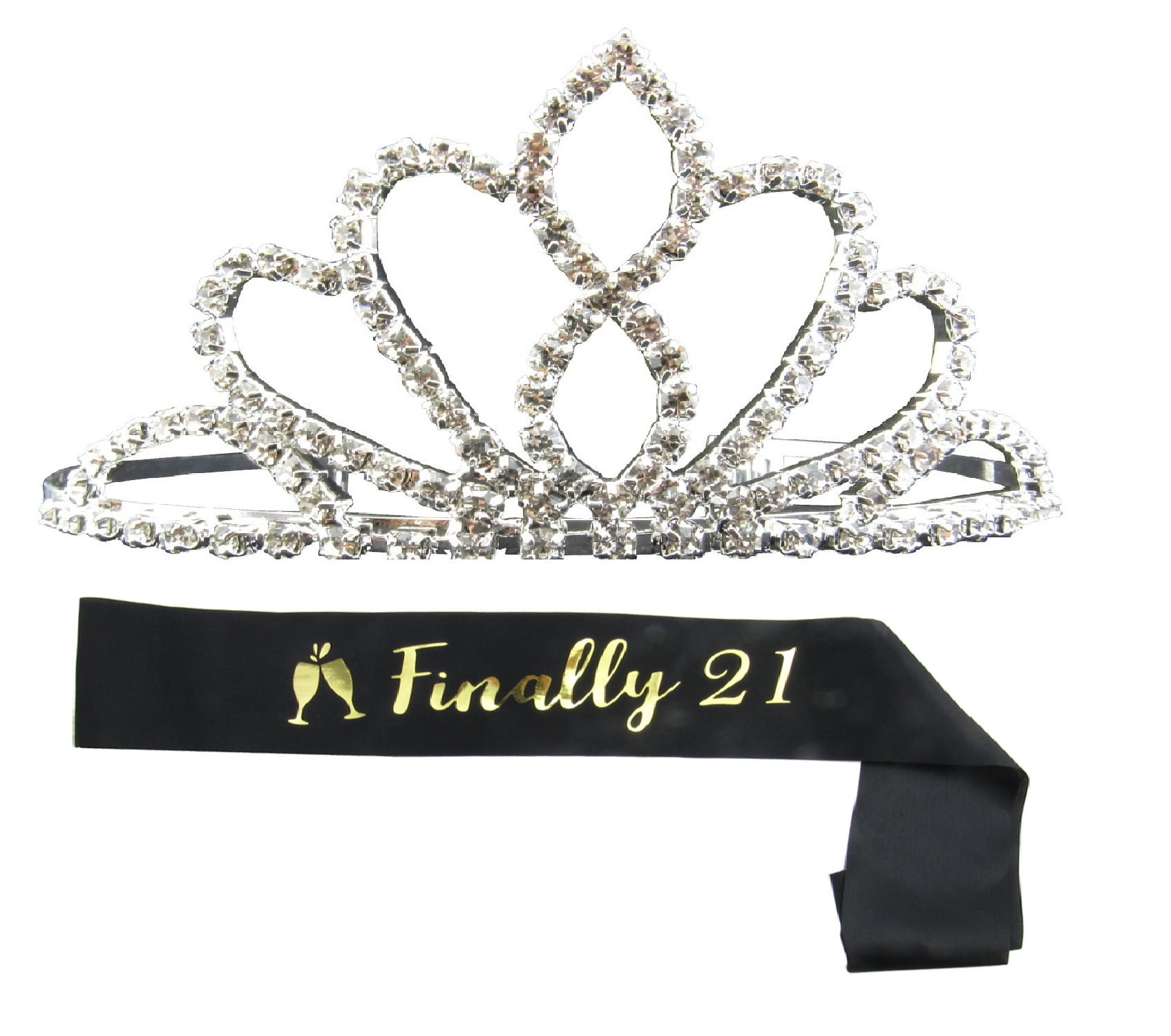 21st birthday crown and sash free delivery and returns