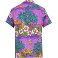 thumbnail image 2 of Men's Hawaiian Shirt Short Sleeve Button Down Casual Beach Aloha Shirts, 2 of 7