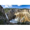 thumbnail image 2 of Herbert, Neal 32x23 White Modern Wood Framed Museum Art Print Titled - Lower Falls from Uncle Toms Trail, Yellowstone National Park, 2 of 4