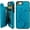 Blue, variant on Wallet Case for iPhone SE(2022) 5G/SE(2020)/7/8 with Card Holder, Embossed Butterfly Premium PU Leather Double Magnetic Buttons Flip Shockproof Protective Cover 4.7 inch (Blue)