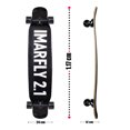 thumbnail image 4 of Patineta Longboard Juvenil LAVIGA IMARFLY 2.1 Madera 8 Capas Alta Resistecia Negro, 4 of 5